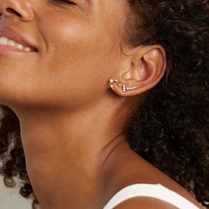 Jade Trau Mini Luna Ear Climbers